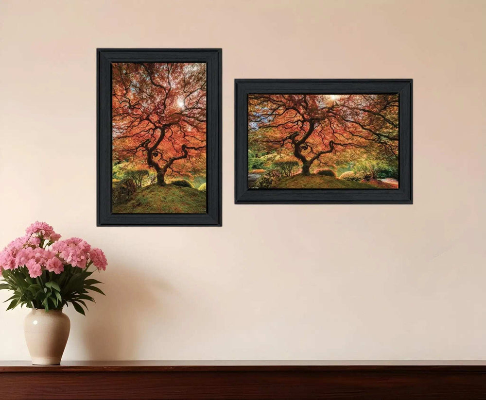 Set Of Two First Colors of Fall II Black Framed Print Wall Art - Homeroots - Flyclothing LLC