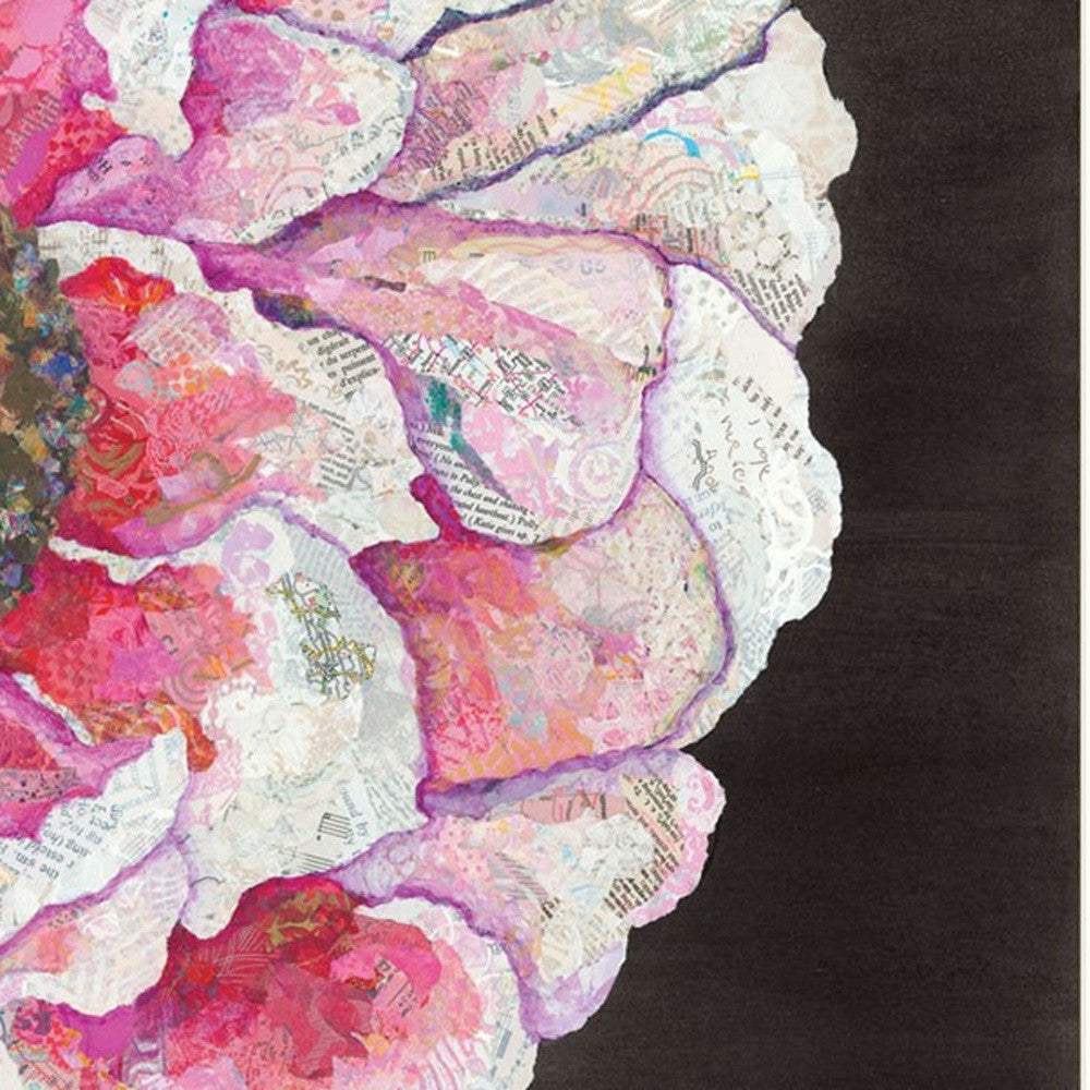 Set Of Two Blooms on Black 1 White Framed Print Wall Art - Homeroots - Flyclothing LLC
