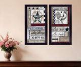 Set Of Two Family Wisdom Cherish The Small things Black Framed Print Wall Art - Homeroots - Flyclothing LLC
