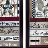 Set Of Two Family Wisdom Cherish The Small things Black Framed Print Wall Art - Homeroots - Flyclothing LLC