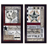 Set Of Two Family Wisdom Cherish The Small things Black Framed Print Wall Art - Homeroots - Flyclothing LLC