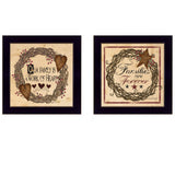 Set Of Two Family Wisdom II Black Framed Print Wall Art - Homeroots - Flyclothing LLC