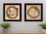 Set Of Two Family Wisdom II Black Framed Print Wall Art - Homeroots - Flyclothing LLC