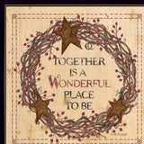 Set Of Two Together is a wonderful Place Black Framed Print Wall Art - Homeroots - Flyclothing LLC
