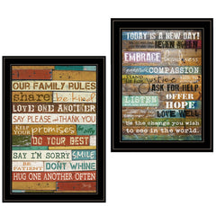 Set Of Two Today Is 2 Black Framed Print Wall Art - Homeroots