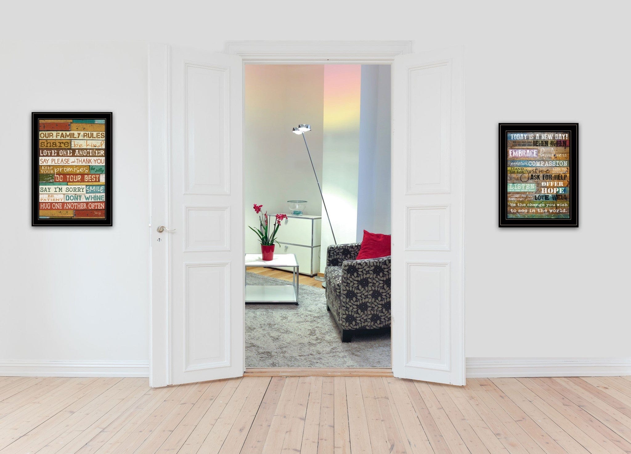 Set Of Two Today Is 2 Black Framed Print Wall Art - Homeroots