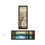 Set Of Two I met You or Living your Dreams 1 Black Framed Print Wall Art - Homeroots - Flyclothing LLC