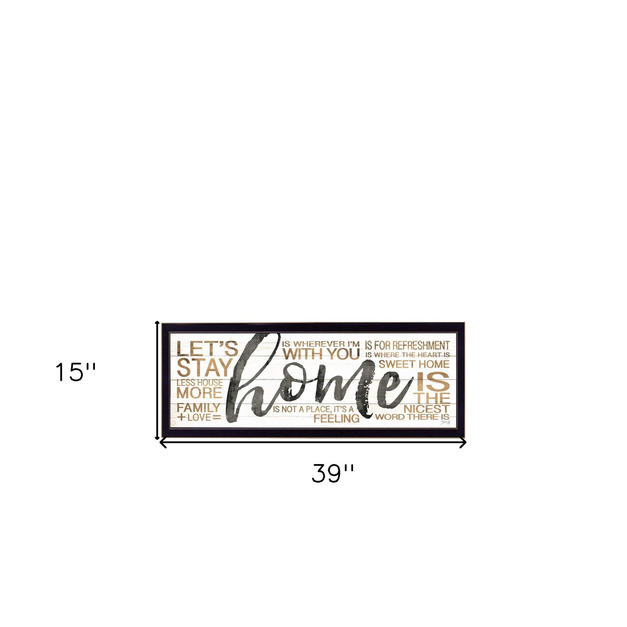 Set Of Two Love or Home 2 Black Framed Print Wall Art - Homeroots - Flyclothing LLC