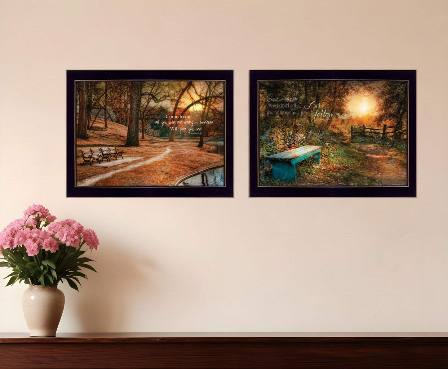 Set Of Two Resting Places 2 Black Framed Print Wall Art - Homeroots - Flyclothing LLC