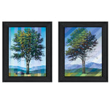 Set Of Two Catching Light as Time Passes 1 Black Framed Print Wall Art - Homeroots