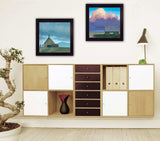 Set Of Two Two Barnscapes 2 Black Framed Print Wall Art - Homeroots - Flyclothing LLC