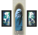 Set Of Two Under The Sea 2 Black Framed Print Wall Art - Homeroots