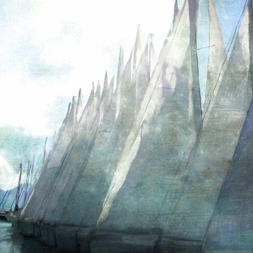 Set Of Two Sailboat Marina 1 White Framed Print Wall Art - Homeroots - Flyclothing LLC