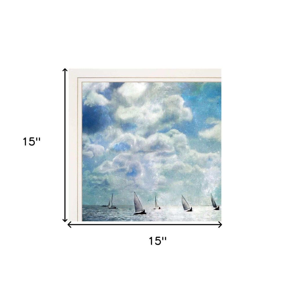 Set Of Two Sailboat Marina 2 White Framed Print Wall Art - Homeroots - Flyclothing LLC