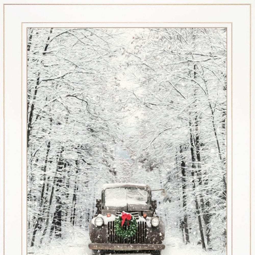 Set Of Two Antique Christmas 1 White Framed Print Wall Art - Homeroots - Flyclothing LLC