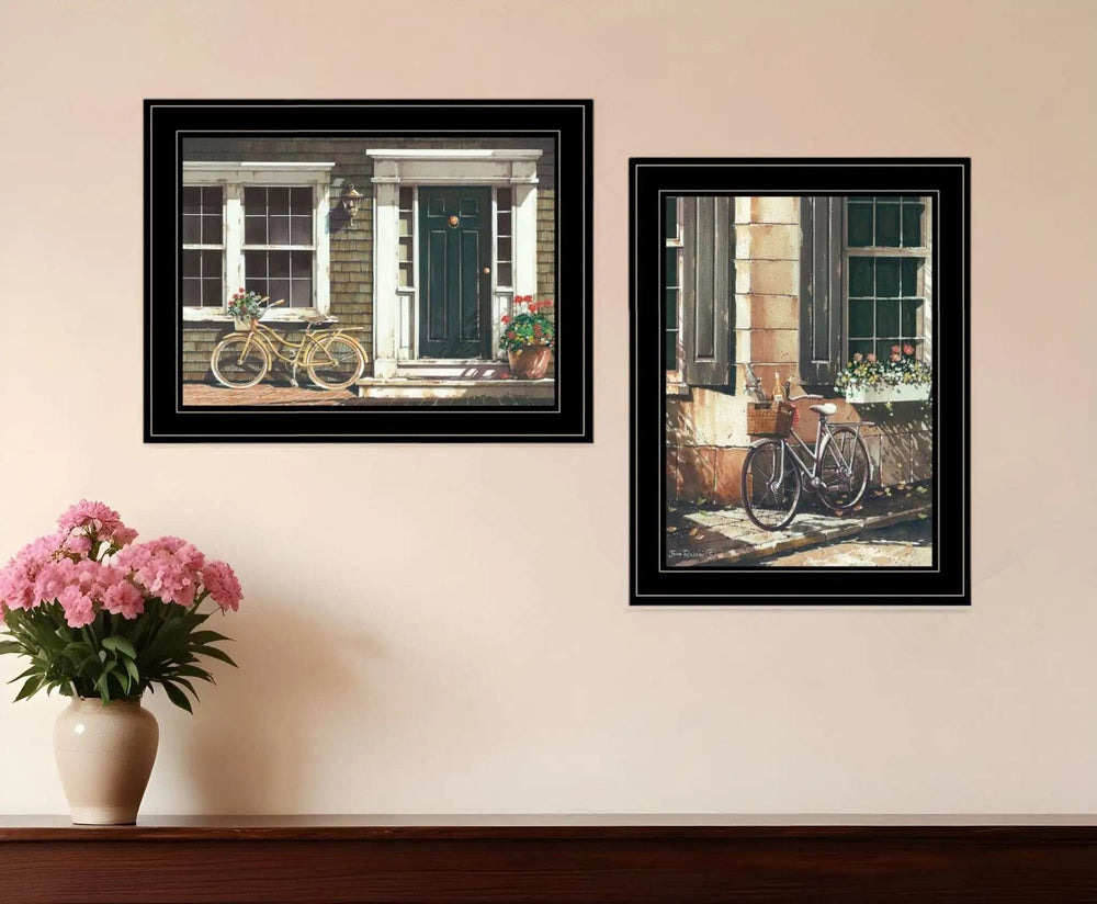 Set Of Two A Picnic Getaway 2 Black Framed Print Wall Art - Homeroots - Flyclothing LLC