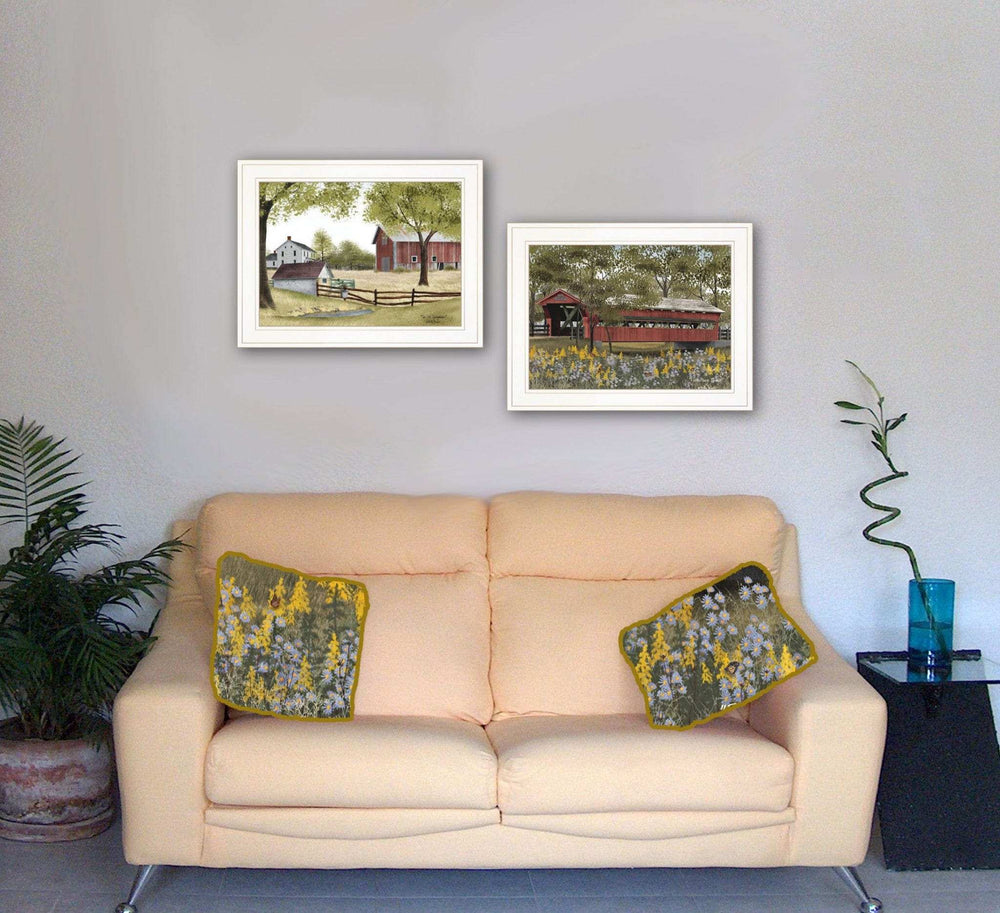 Set Of Two The Spring House 1 White Framed Print Wall Art - Homeroots - Flyclothing LLC