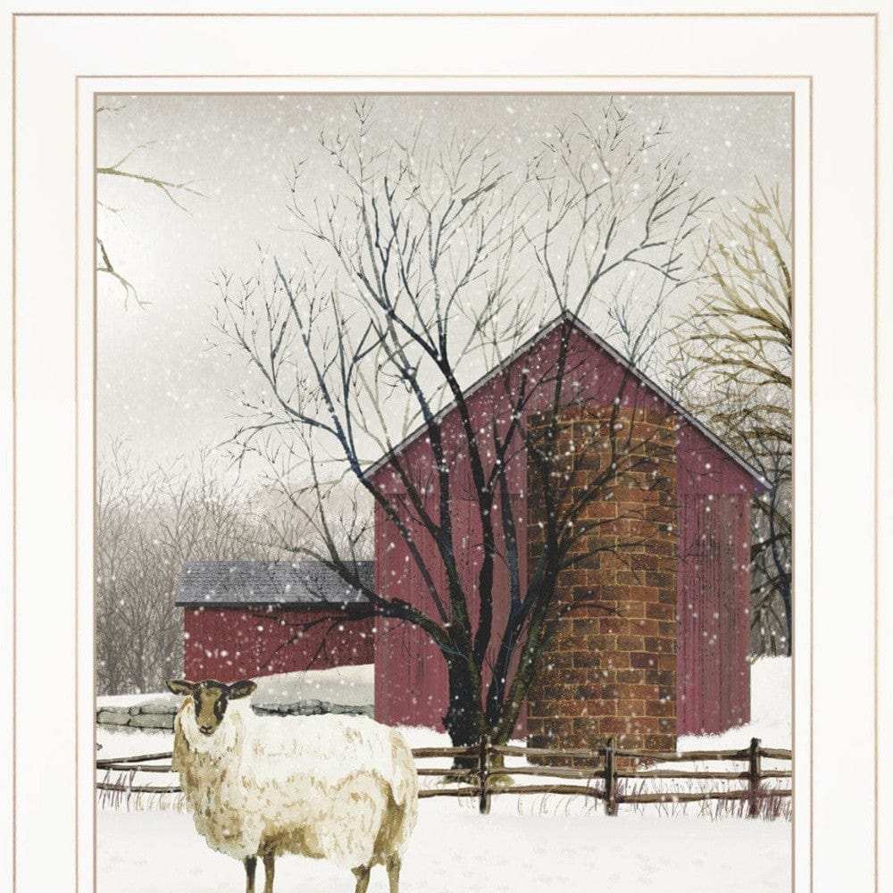 Set Of Two Cold Winter 1 White Framed Print Wall Art - Homeroots - Flyclothing LLC