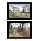 Set Of Two The Road Home 2 Black Framed Print Wall Art - Homeroots