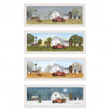 Set Of Four Billy Jacobs Four Seasons Collection VII 1 White Framed Print Wall Art - Homeroots - Flyclothing LLC