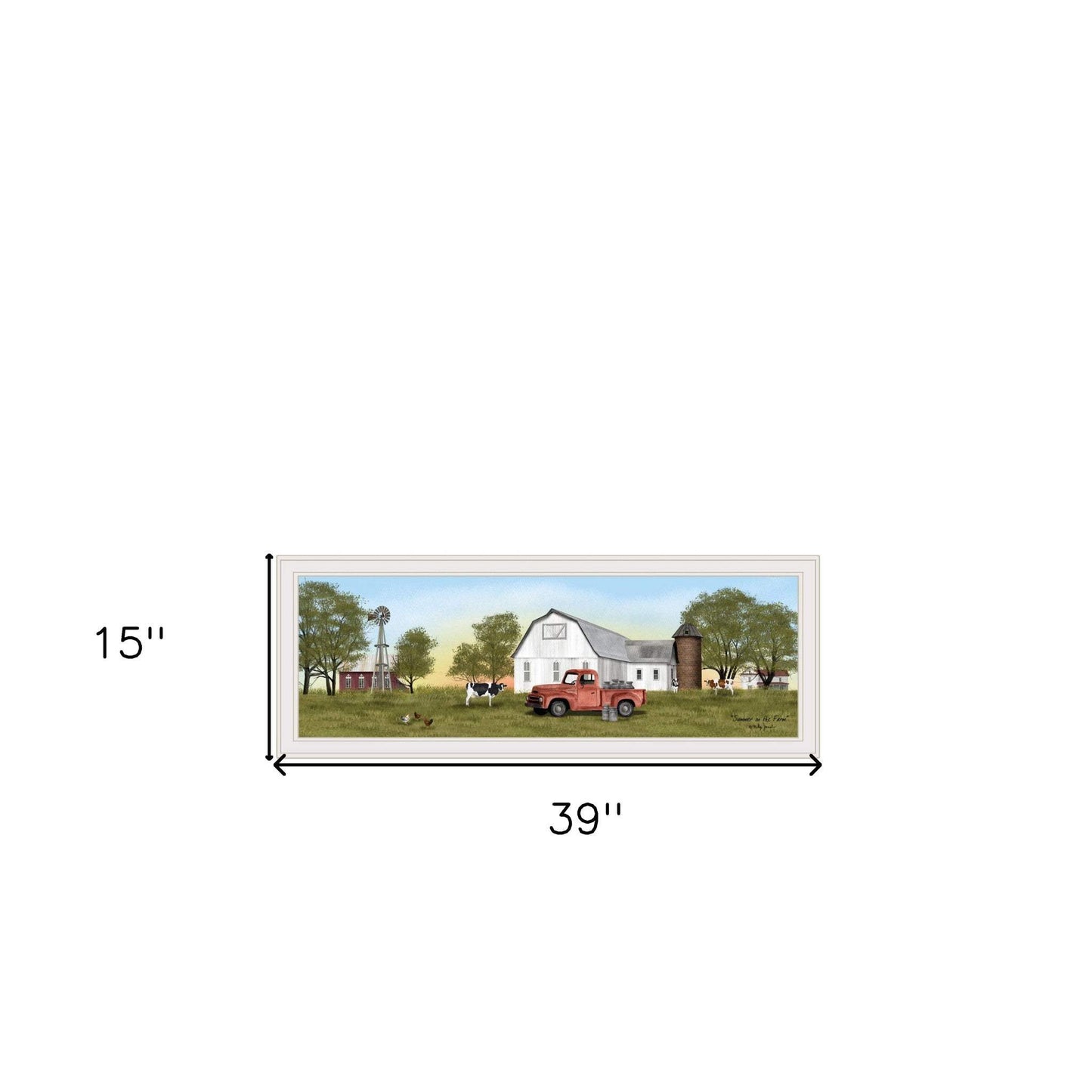 Set Of Two Billy Jacobs Summer or Spring Seasonal White Frame White Framed Print Wall Art - Homeroots - Flyclothing LLC