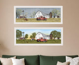 Set Of Two Billy Jacobs Summer or Spring Seasonal White Frame White Framed Print Wall Art - Homeroots - Flyclothing LLC