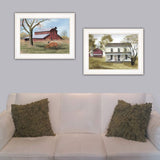 Set Of Two Summers End 1 White Framed Print Wall Art - Homeroots - Flyclothing LLC