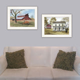 Set Of Two Summers End 1 White Framed Print Wall Art - Homeroots