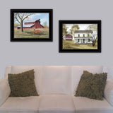 Set Of Two Summers End 2 Black Framed Print Wall Art - Homeroots - Flyclothing LLC