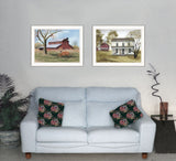 Set Of Two End of Summer 1 White Framed Print Wall Art - Homeroots