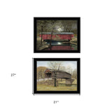 Set Of Two Bridge Collection I 2 Black Framed Print Wall Art - Homeroots - Flyclothing LLC