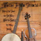 Set Of Two Music or Nevermore 1 White Framed Print Wall Art - Homeroots