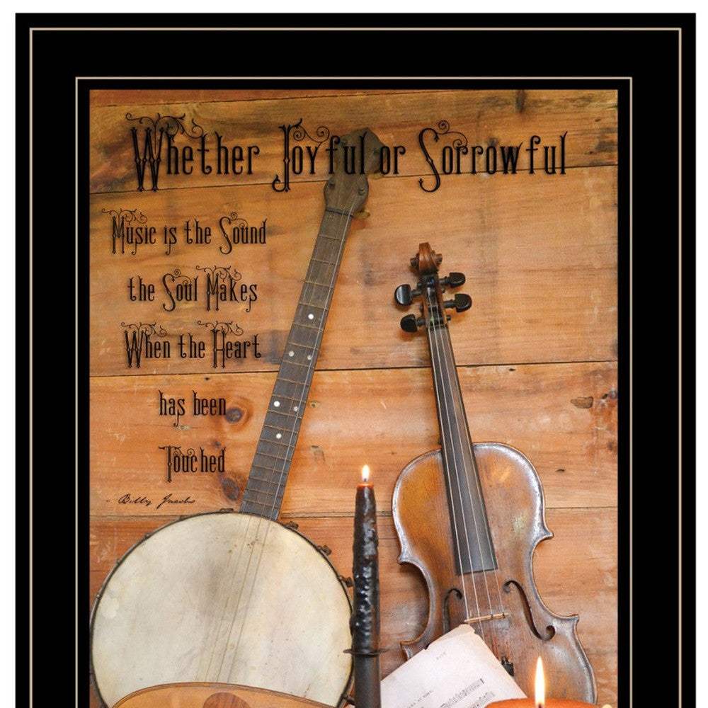 Set Of Two Music or Nevermore 2 Black Framed Print Wall Art - Homeroots - Flyclothing LLC