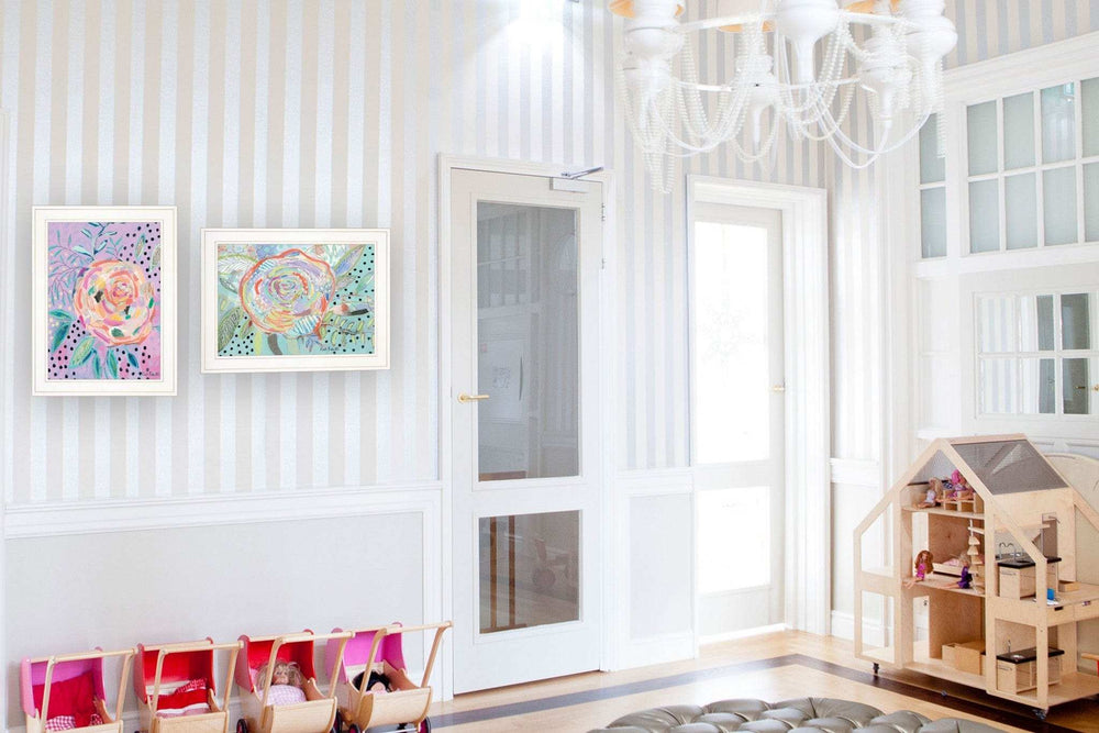 Set Of Two Bloom for Yourself 1 White Framed Print Wall Art - Homeroots - Flyclothing LLC