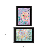 Set Of Two Bloom for Yourself 2 Black Framed Print Wall Art - Homeroots - Flyclothing LLC