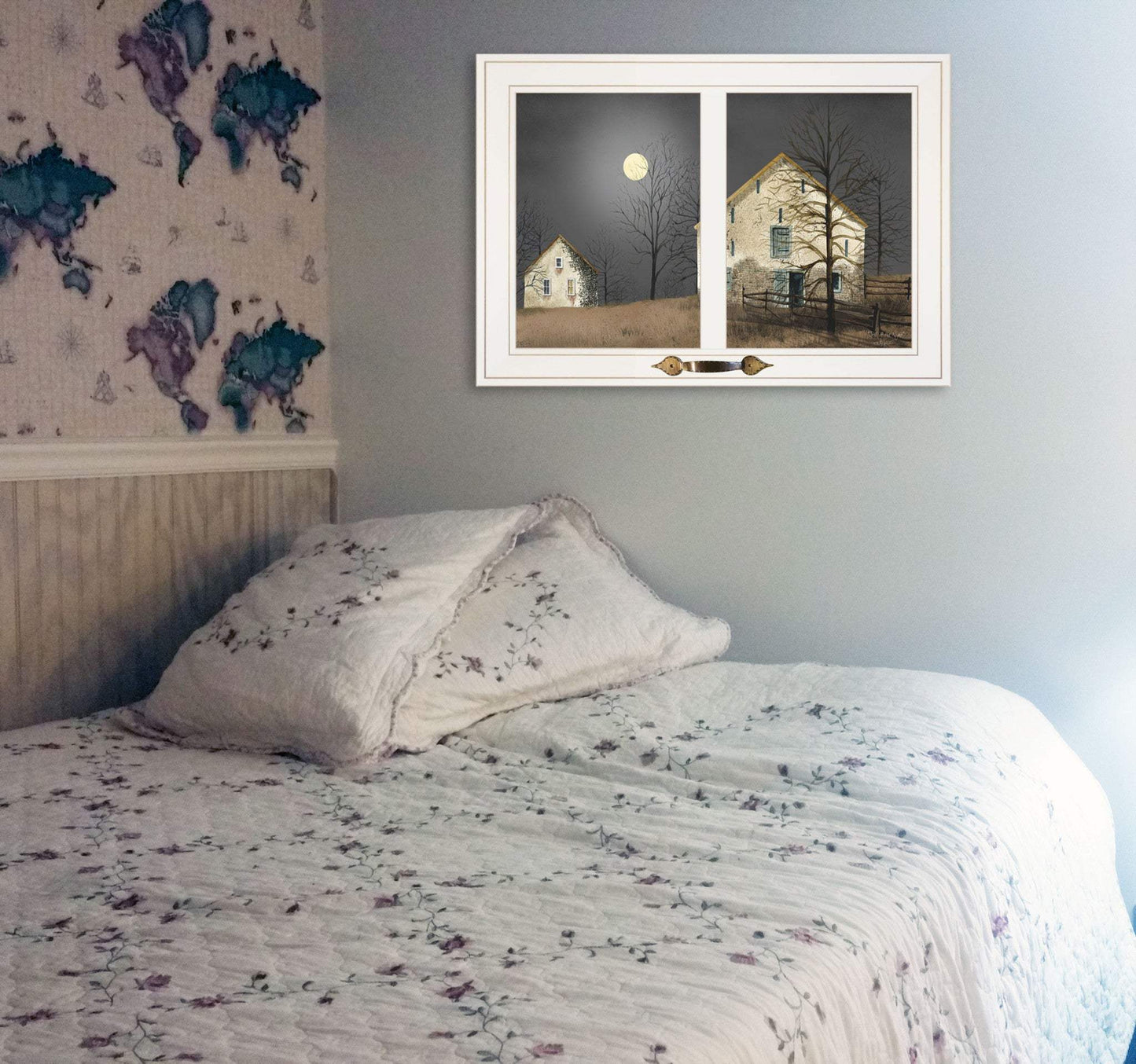 Still of the Night 4 White Framed Print Wall Art - Homeroots - Flyclothing LLC