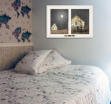 Still of the Night 4 White Framed Print Wall Art - Homeroots - Flyclothing LLC