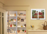 Summer Days Windowpane Style White Framed Print Wall Art - Homeroots - Flyclothing LLC