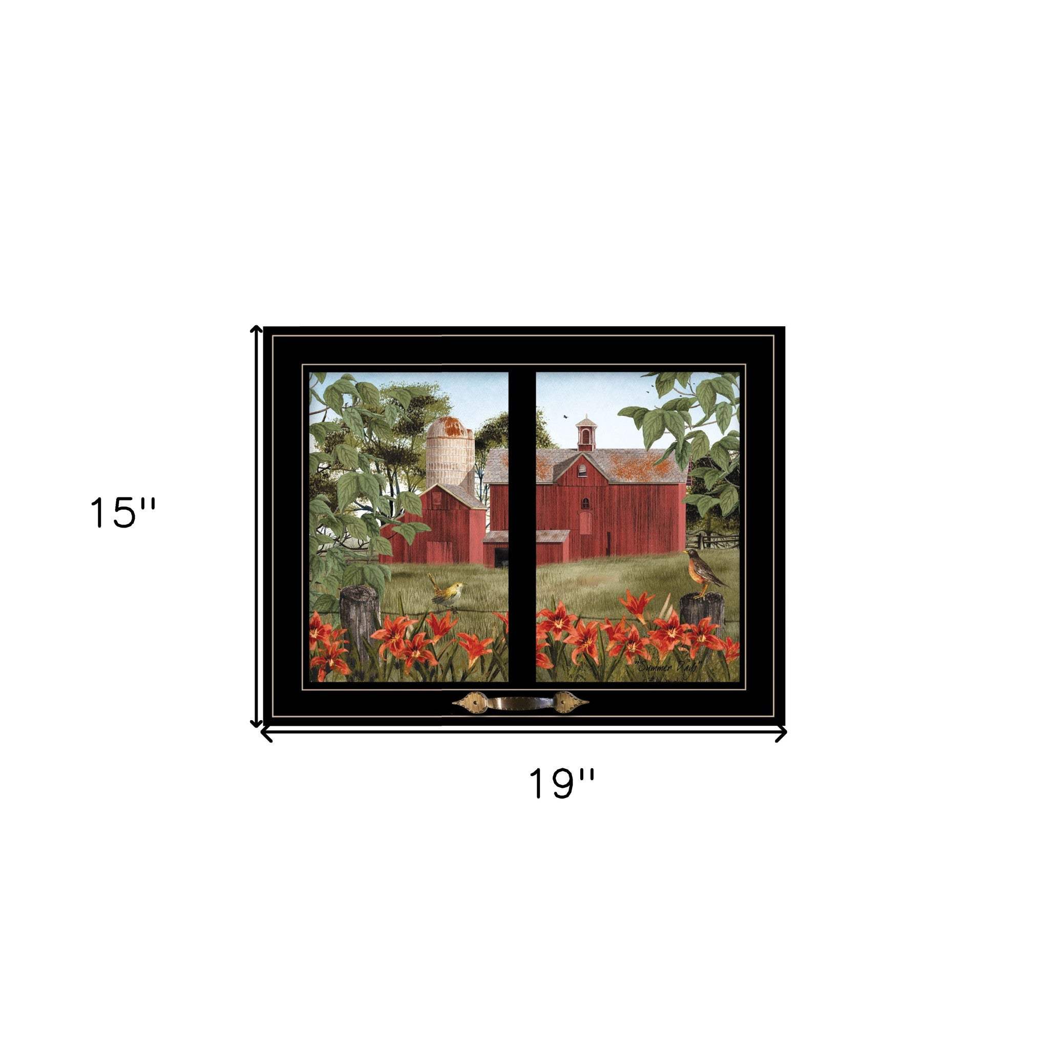 Summer Days 4 Black Framed Print Wall Art - Homeroots - Flyclothing LLC