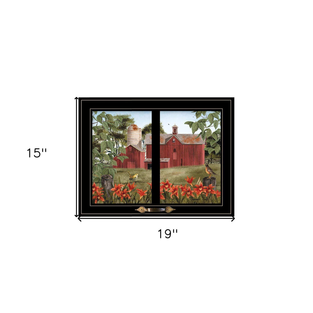 Summer Days 4 Black Framed Print Wall Art - Homeroots - Flyclothing LLC