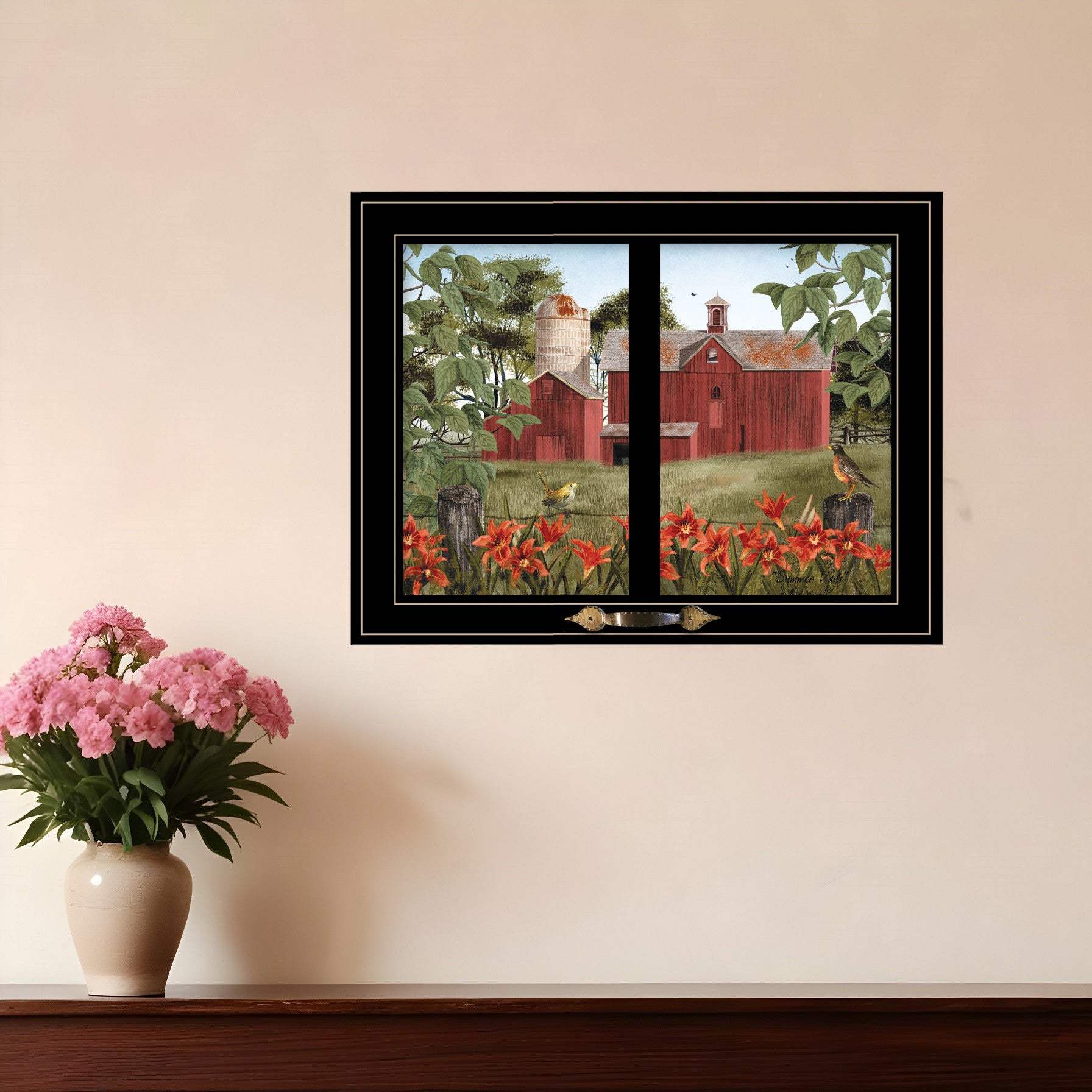 Summer Days 4 Black Framed Print Wall Art - Homeroots - Flyclothing LLC