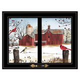Winter Friends 6 Black Framed Print Wall Art - Homeroots