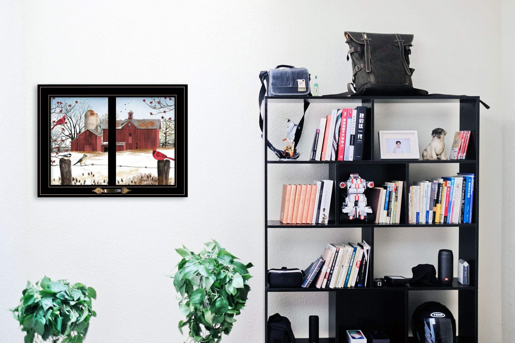 Winter Friends 6 Black Framed Print Wall Art - Homeroots - Flyclothing LLC