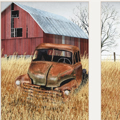 Granddads Old Truck 9 White Framed Print Wall Art - Homeroots