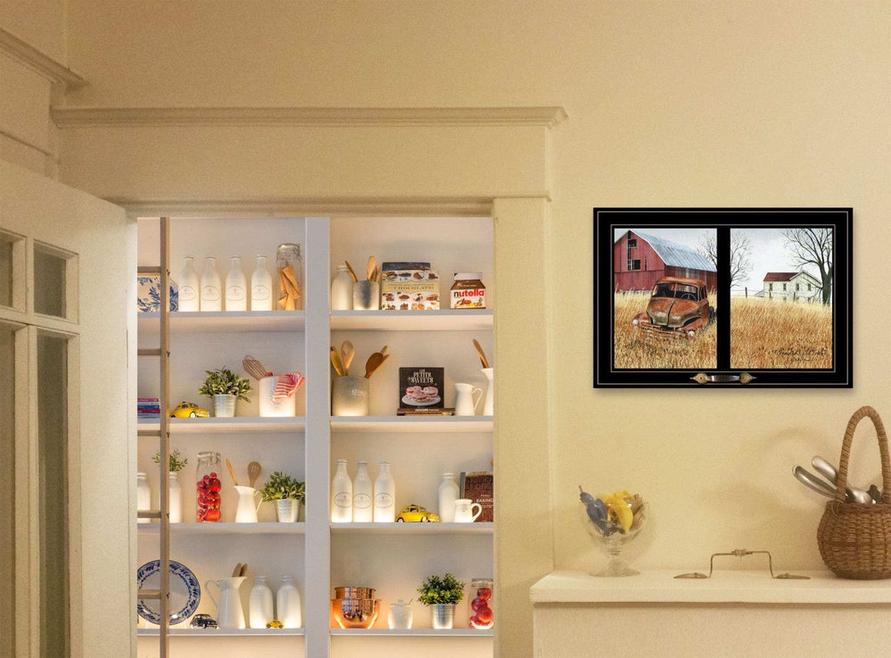 Granddads Old Truck 8 Black Framed Print Wall Art - Homeroots - Flyclothing LLC