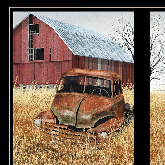 Granddads Old Truck 8 Black Framed Print Wall Art - Homeroots