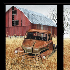 Granddads Old Truck 8 Black Framed Print Wall Art - Homeroots