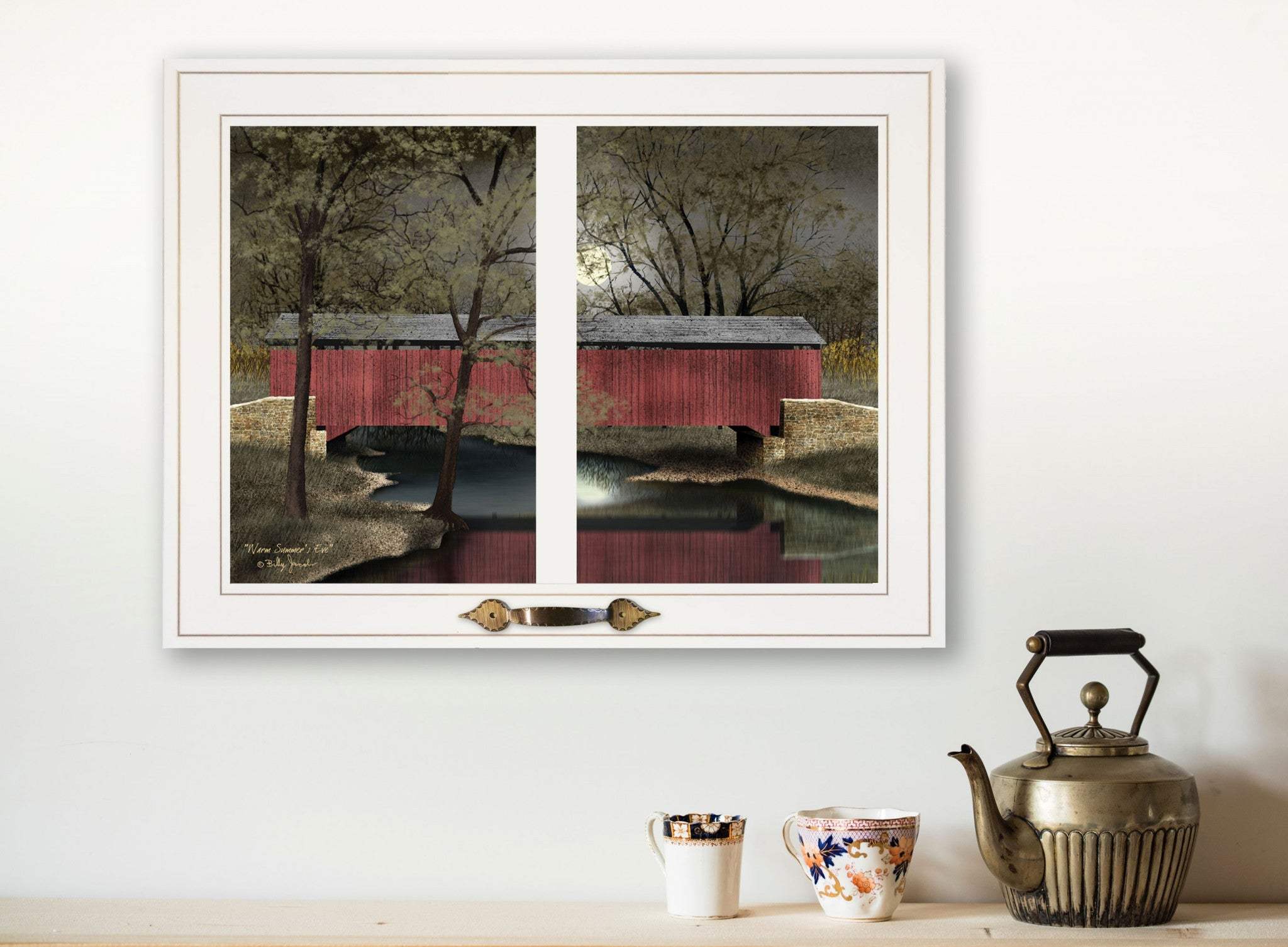 Warm Summers Eve 4 White Framed Print Wall Art - Homeroots - Flyclothing LLC