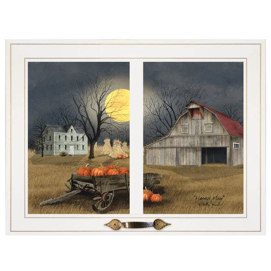 Harvest Moon 9 White Framed Print Kitchen Wall Art - Homeroots