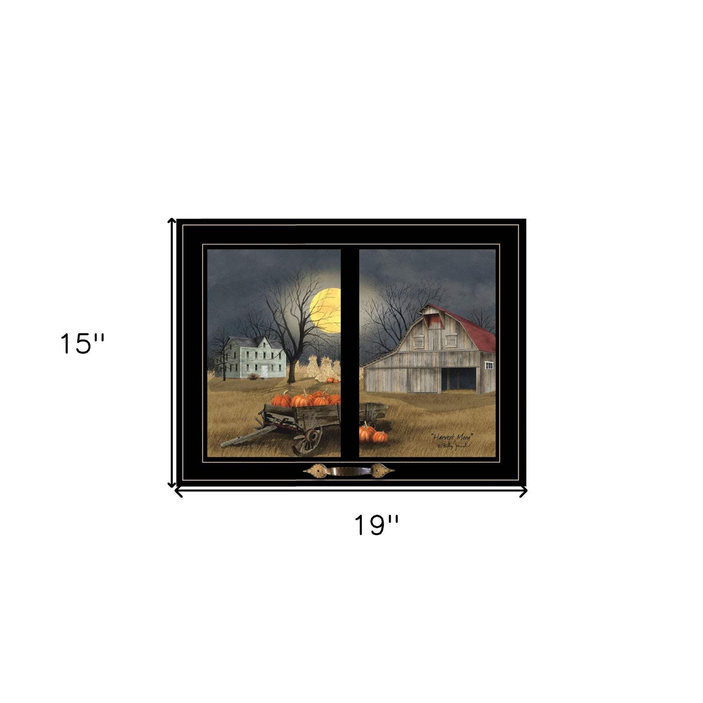 Harvest Moon 10 Black Framed Print Kitchen Wall Art - Homeroots - Flyclothing LLC